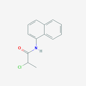 molecular formula C13H12ClNO B1348564 2-chloro-N-1-naphthylpropanamide CAS No. 22302-58-5