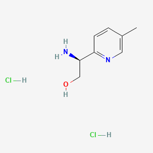 (2S)-2-amino-2-(5-methylpyridin-2-yl)ethan-1-ol dihydrochloride