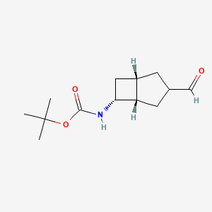 tert-butyl N-{3-formylbicyclo[3.2.0]heptan-6-yl}carbamate