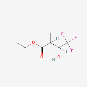 molecular formula C7H11F3O3 B1348567 Ethyl 2-methyl-3-hydroxy-4,4,4-trifluorobutyrate CAS No. 649-56-9