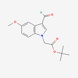 tert-butyl 2-(3-formyl-5-methoxy-1H-indol-1-yl)acetate