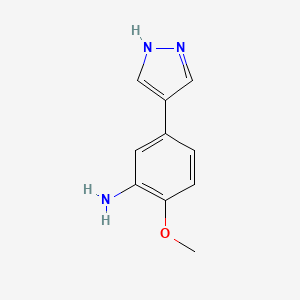 2-methoxy-5-(1H-pyrazol-4-yl)aniline