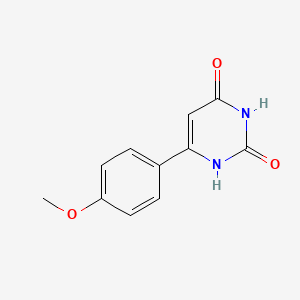 molecular formula C11H10N2O3 B1348569 6-(4-Methoxyphenyl)pyrimidine-2,4-diol CAS No. 33166-97-1