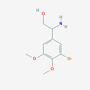 2-Amino-2-(3-bromo-4,5-dimethoxyphenyl)ethan-1-ol