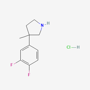 3-(3,4-Difluorophenyl)-3-methylpyrrolidine hydrochloride