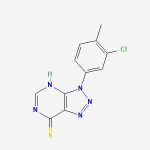 3-(3-Chloro-4-methylphenyl)-3H-[1,2,3]triazolo[4,5-d]pyrimidin-7-yl hydrosulfide