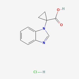 1-(1H-1,3-benzodiazol-1-yl)cyclopropane-1-carboxylic acid hydrochloride