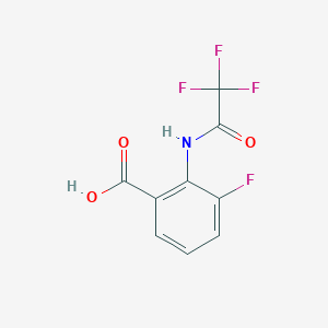 molecular formula C9H5F4NO3 B13485740 3-Fluoro-2-[(trifluoroacetyl)amino]benzoic acid CAS No. 935292-89-0