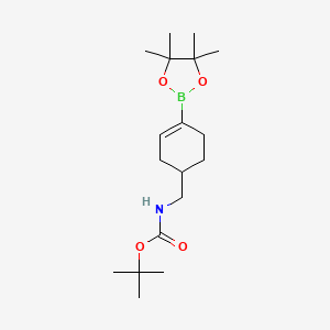 [4-(4,4,5,5-Tetramethyl-1,3,2-dioxaborolan-2-yl)-cyclohex-3-enylmethyl]-carbamic acid tert-butyl ester