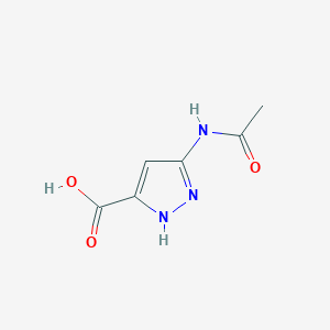 3-acetamido-1H-pyrazole-5-carboxylic acid