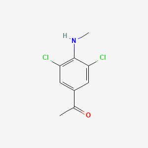 1-[3,5-Dichloro-4-(methylamino)phenyl]ethan-1-one