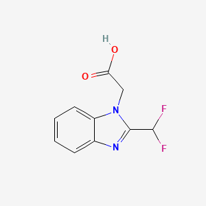 2-[2-(difluoromethyl)-1H-1,3-benzodiazol-1-yl]acetic acid