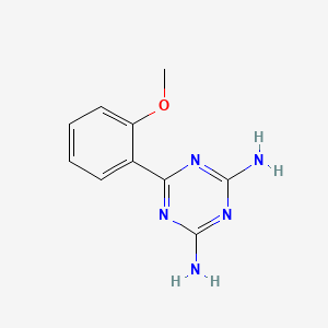 molecular formula C10H11N5O B1348579 6-(2-Methoxyphenyl)-1,3,5-triazine-2,4-diamine CAS No. 72775-80-5