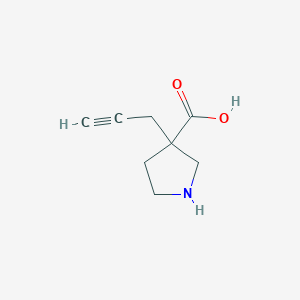 3-(Prop-2-yn-1-yl)pyrrolidine-3-carboxylic acid