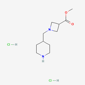 Methyl 1-[(piperidin-4-yl)methyl]azetidine-3-carboxylate dihydrochloride