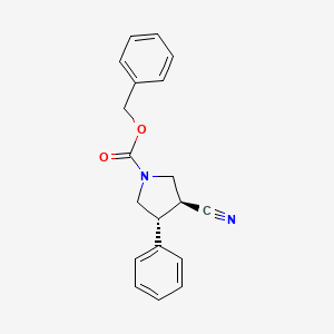 Benzyl (3S,4R)-3-cyano-4-phenyl-1-pyrrolidinecarboxylate