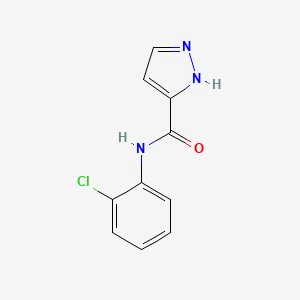 molecular formula C10H8ClN3O B1348585 N-(2-氯苯基)-1H-吡唑-3-甲酰胺 CAS No. 305346-16-1