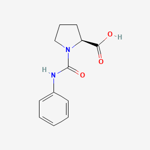 molecular formula C12H14N2O3 B1348589 Proline, 1-[(phenylamino)carbonyl]- CAS No. 827612-77-1