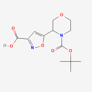 5-(4-(tert-Butoxycarbonyl)morpholin-3-yl)isoxazole-3-carboxylic acid