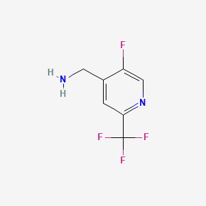 (5-Fluoro-2-(trifluoromethyl)pyridin-4-yl)methanamine