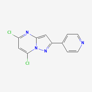 5,7-Dichloro-2-(4-pyridyl)pyrazolo[1,5-a]pyrimidine