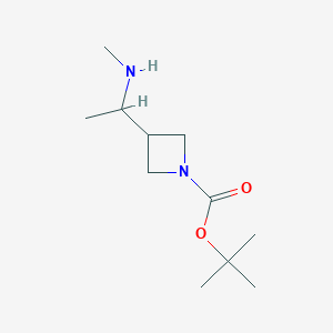 tert-Butyl 3-(1-(methylamino)ethyl)azetidine-1-carboxylate