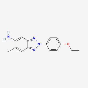 molecular formula C15H16N4O B1348603 2-(4-Ethoxy-phenyl)-6-methyl-2H-benzotriazol-5-ylamine CAS No. 355818-00-7