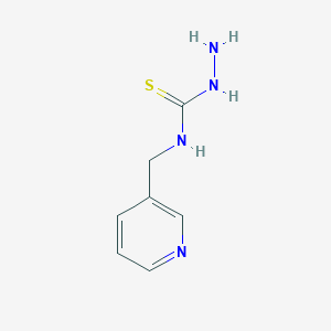 molecular formula C7H10N4S B1348608 4-(3-吡啶甲基)-3-硫代氨基脲 CAS No. 76609-47-7