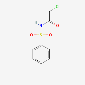 molecular formula C9H10ClNO3S B1348610 N-(2-chloroacetyl)-p-toluenesulfonamide CAS No. 14949-06-5