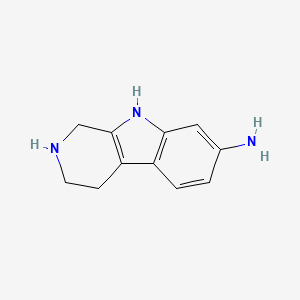 1H,2H,3H,4H,9H-pyrido[3,4-b]indol-7-amine