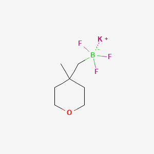 Potassium trifluoro[(4-methyloxan-4-yl)methyl]boranuide