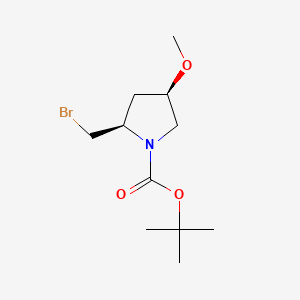 tert-butyl (2R,4R)-2-(bromomethyl)-4-methoxypyrrolidine-1-carboxylate