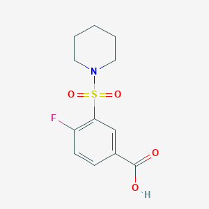B1348621 4-Fluoro-3-(piperidine-1-sulfonyl)-benzoic acid CAS No. 311785-51-0