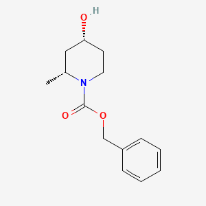 rac-benzyl (2R,4R)-4-hydroxy-2-methylpiperidine-1-carboxylate