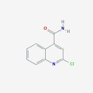 molecular formula C10H7ClN2O B1348628 2-氯喹啉-4-甲酰胺 CAS No. 4295-16-3