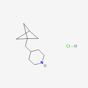 4-({Bicyclo[1.1.1]pentan-1-yl}methyl)piperidine hydrochloride