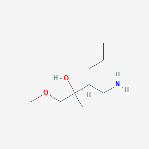 3-(Aminomethyl)-1-methoxy-2-methylhexan-2-ol