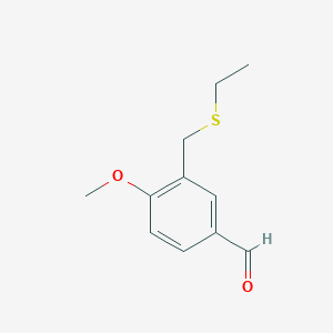 3-((Ethylthio)methyl)-4-methoxybenzaldehyde