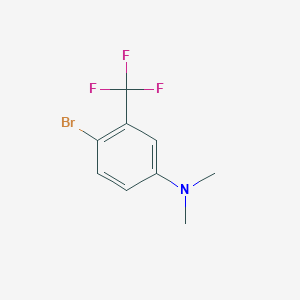 molecular formula C9H9BrF3N B1348636 4-溴-N,N-二甲基-3-(三氟甲基)苯胺 CAS No. 51332-24-2