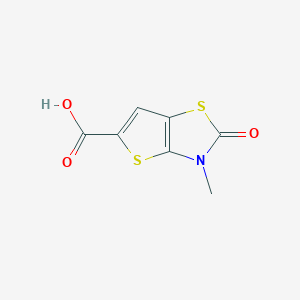 3-methyl-2-oxo-2H,3H-thieno[2,3-d][1,3]thiazole-5-carboxylic acid