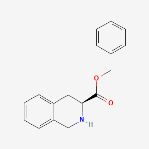 molecular formula C17H17NO2 B1348640 (S)-Benzyl 1,2,3,4-tetrahydroisoquinoline-3-carboxylate CAS No. 77497-96-2