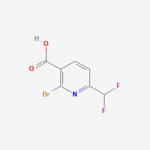 2-Bromo-6-(difluoromethyl)nicotinic acid