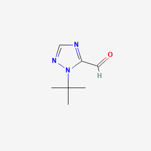 molecular formula C7H11N3O B13486406 1-tert-butyl-1H-1,2,4-triazole-5-carbaldehyde 