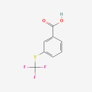 molecular formula C8H5F3O2S B1348642 3-(三氟甲硫基)苯甲酸 CAS No. 946-65-6