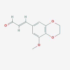 3-(8-Methoxy-2,3-dihydrobenzo[b][1,4]dioxin-6-yl)acrylaldehyde