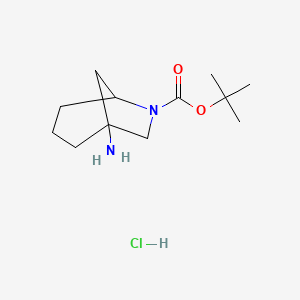 Tert-butyl 1-amino-6-azabicyclo[3.2.1]octane-6-carboxylate hydrochloride