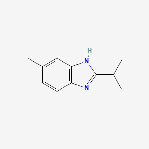 B1348655 2-Isopropyl-5-methyl-1H-benzimidazole CAS No. 4887-90-5