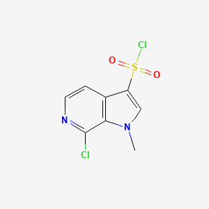 7-chloro-1-methyl-1H-pyrrolo[2,3-c]pyridine-3-sulfonyl chloride