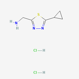 1-(5-Cyclopropyl-1,3,4-thiadiazol-2-yl)methanamine dihydrochloride