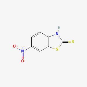 molecular formula C7H4N2O2S2 B1348667 2-巯基-6-硝基苯并噻唑 CAS No. 4845-58-3